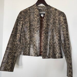Vintage leather jacket 2YK Snake Print